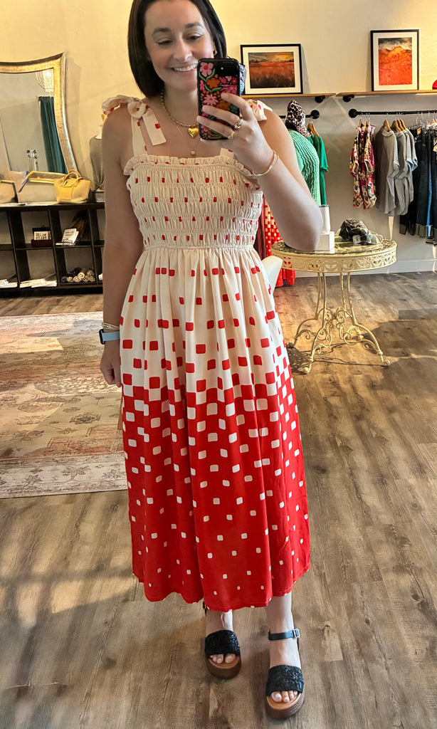 Pixel Print Dress