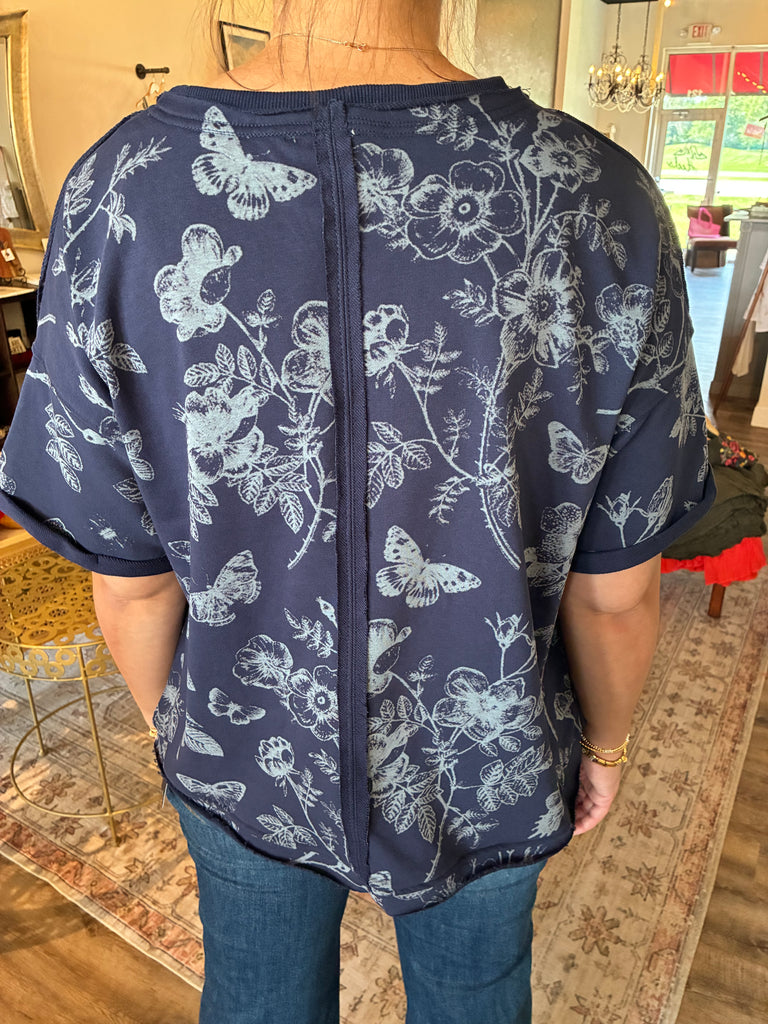 Printed Sweatshirt Top