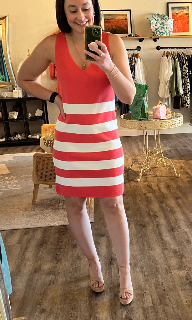 V-Neck Sweater Dress