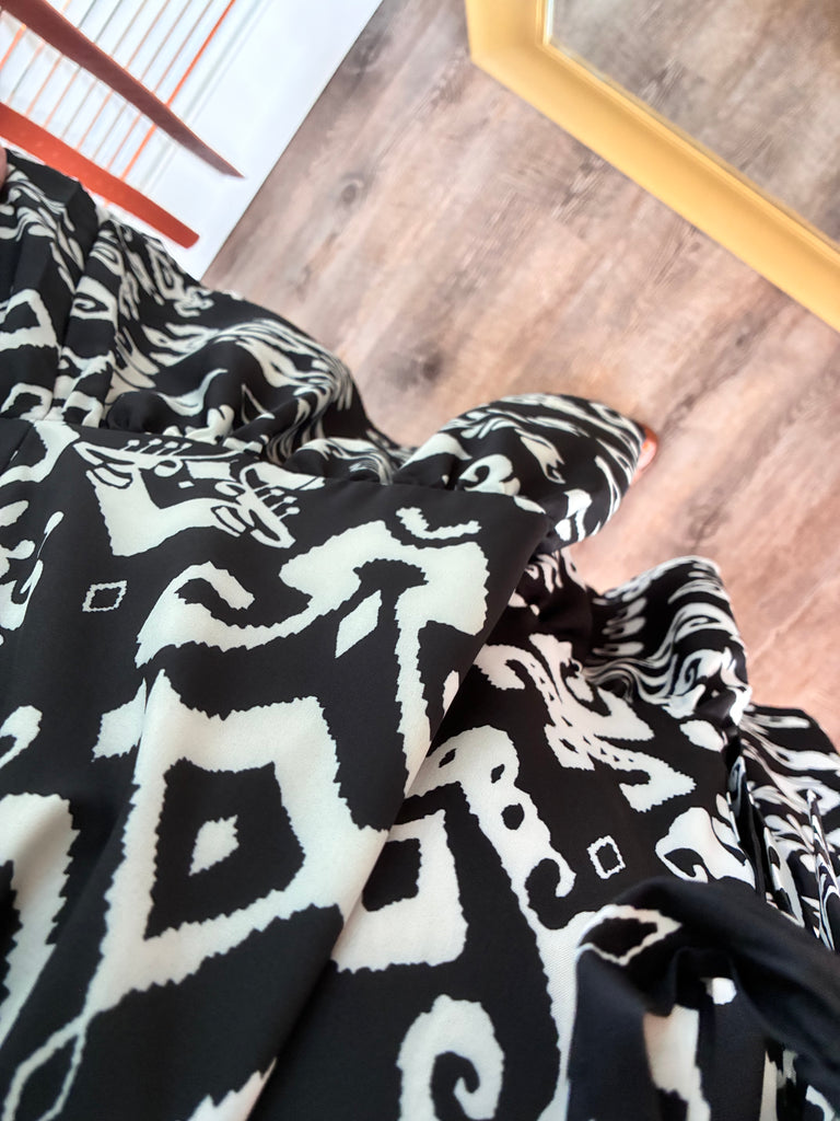 Mixed Print Dress