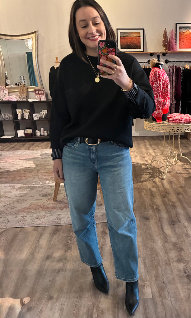 Stripe Detail Sweatshirt