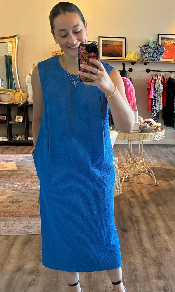 Textured Midi Dress
