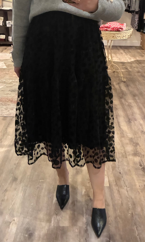 Polka Dot Organza Skirt