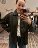 Washed Faux Leather Jacket