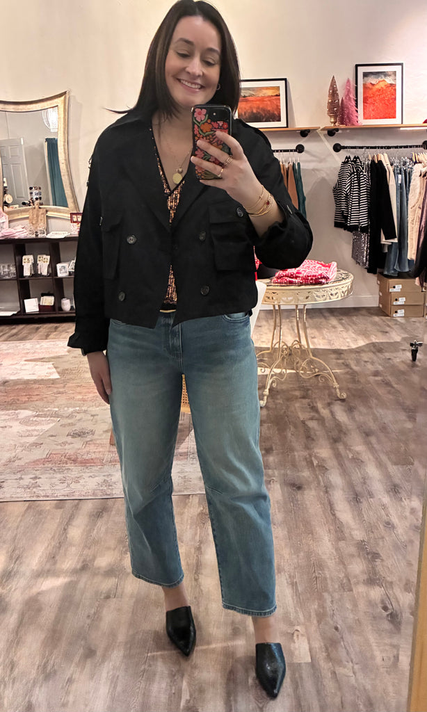 Cropped Trench Jacket