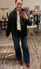 Washed Faux Leather Jacket